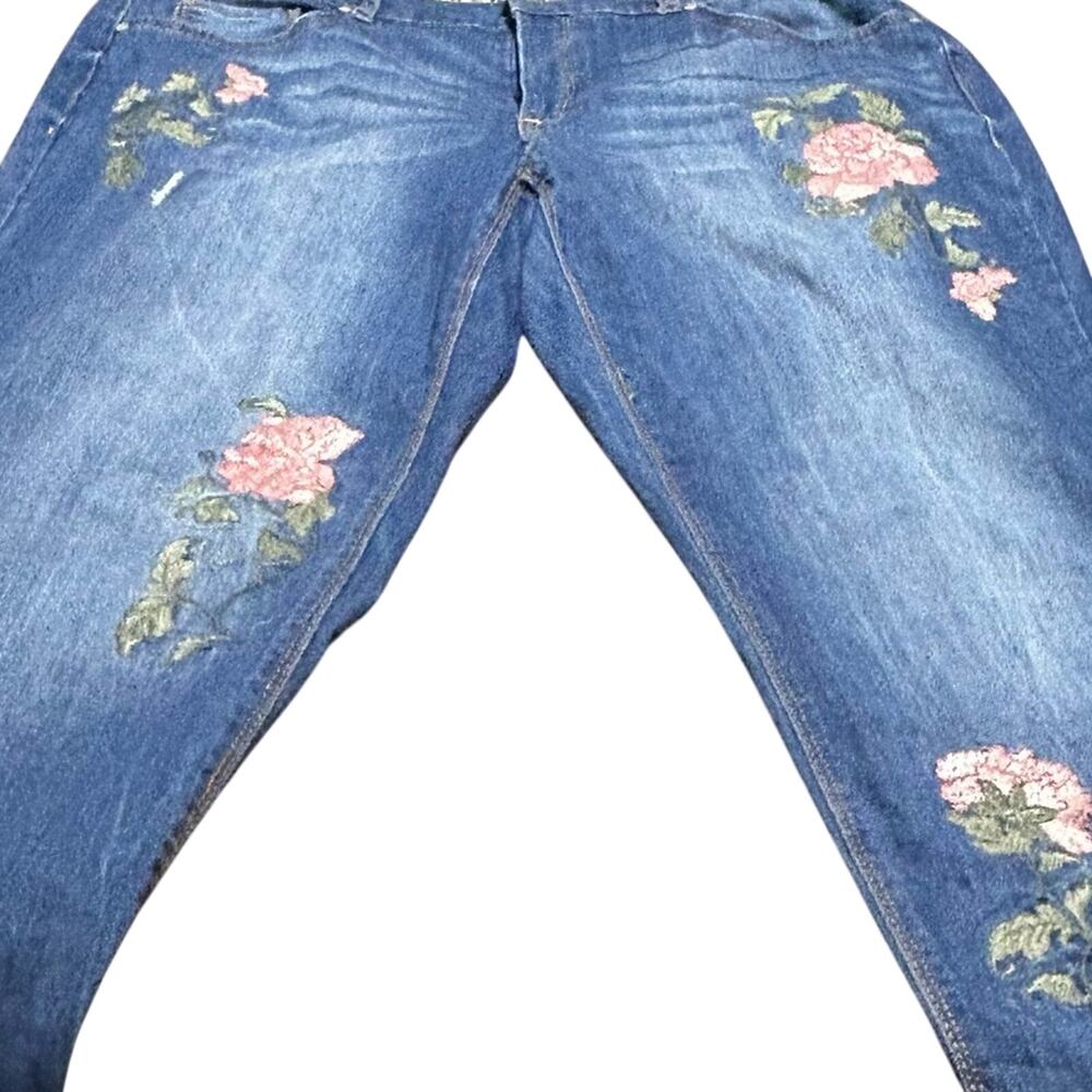 Code Bleu Grace Bestie Jeans Floral embroidery straight Leg size 18 W